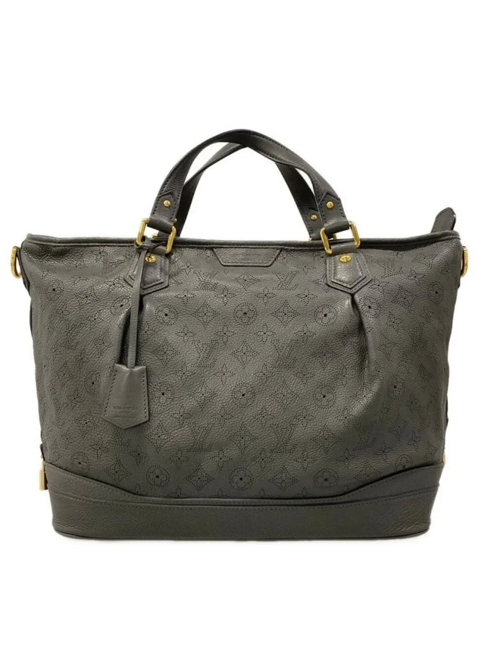 Louis Vuitton Handbag Mahina Stella GM Anthracite Leather